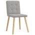 Sillas de comedor 2 uds tela gris