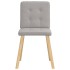 Sillas de comedor 2 uds tela gris