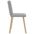 Sillas de comedor 2 uds tela gris