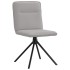 Sillas de comedor 2 uds tela gris