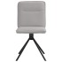 Sillas de comedor 2 uds tela gris