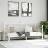 Diván con nido sin colchón blanco 90x200 cm