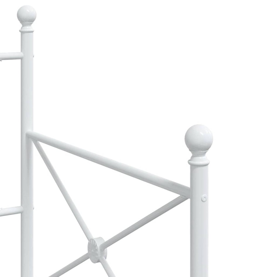 Sofá cama sin colchón cuero sintético blanco 90x200 cm