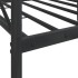 Sofá cama sin colchón terciopelo negro 90x200 cm
