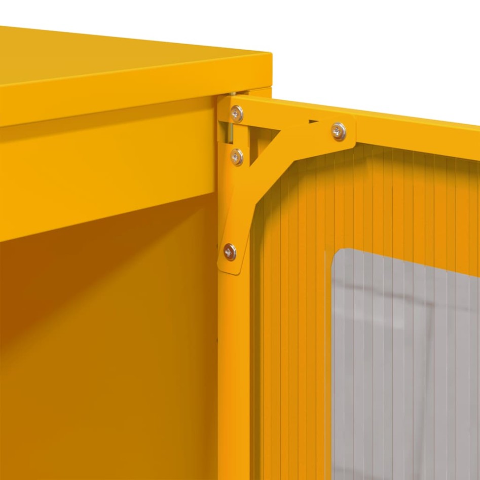 Aparador de acero laminado en frío amarillo 100,5x39x107