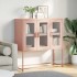 Aparador de acero laminado en frío rosa 100,5x39x107