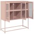 Aparador de acero laminado en frío rosa 100,5x39x107