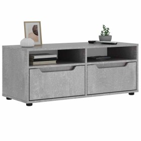 Mueble TV VISNES gris hormigón 100x40x38 cm madera