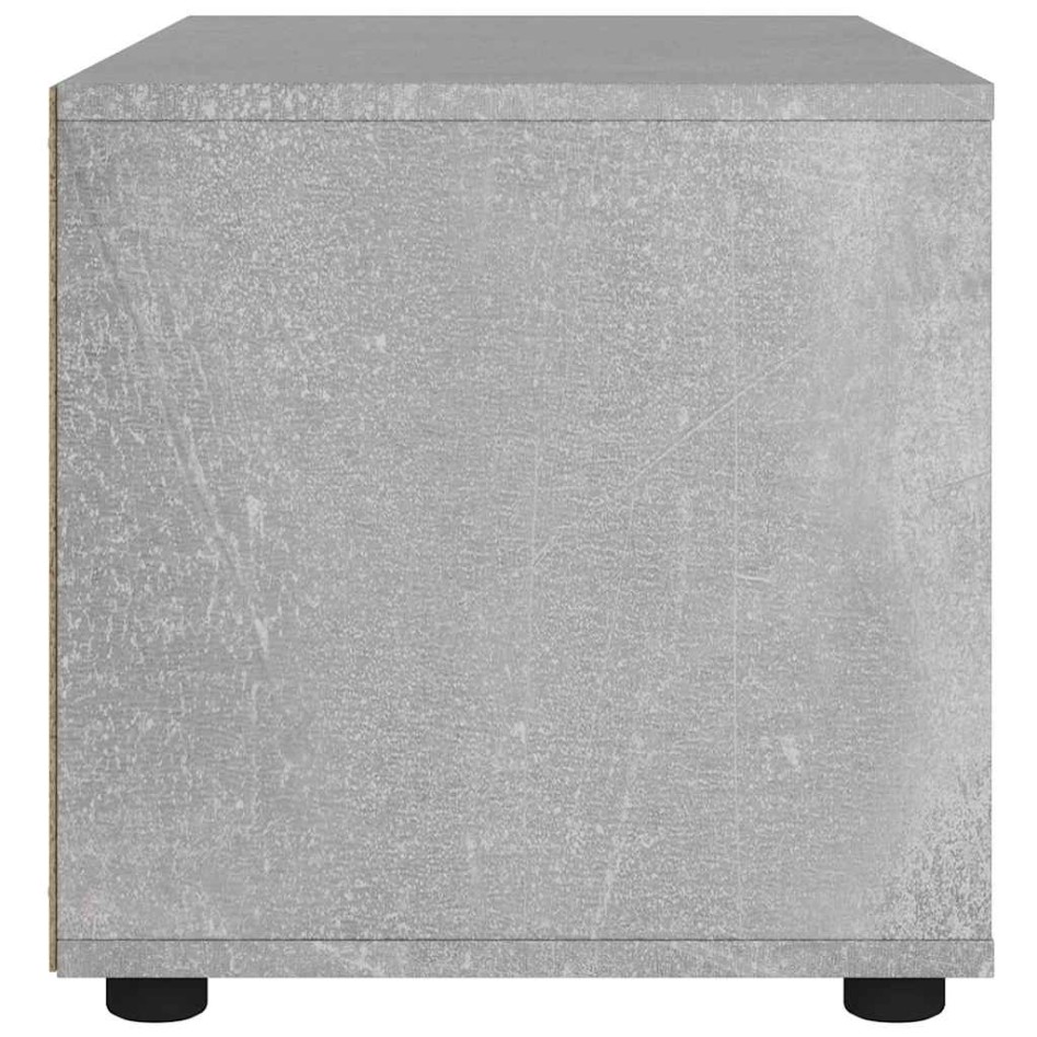 Mueble TV VISNES gris hormigón 100x40x38 cm madera