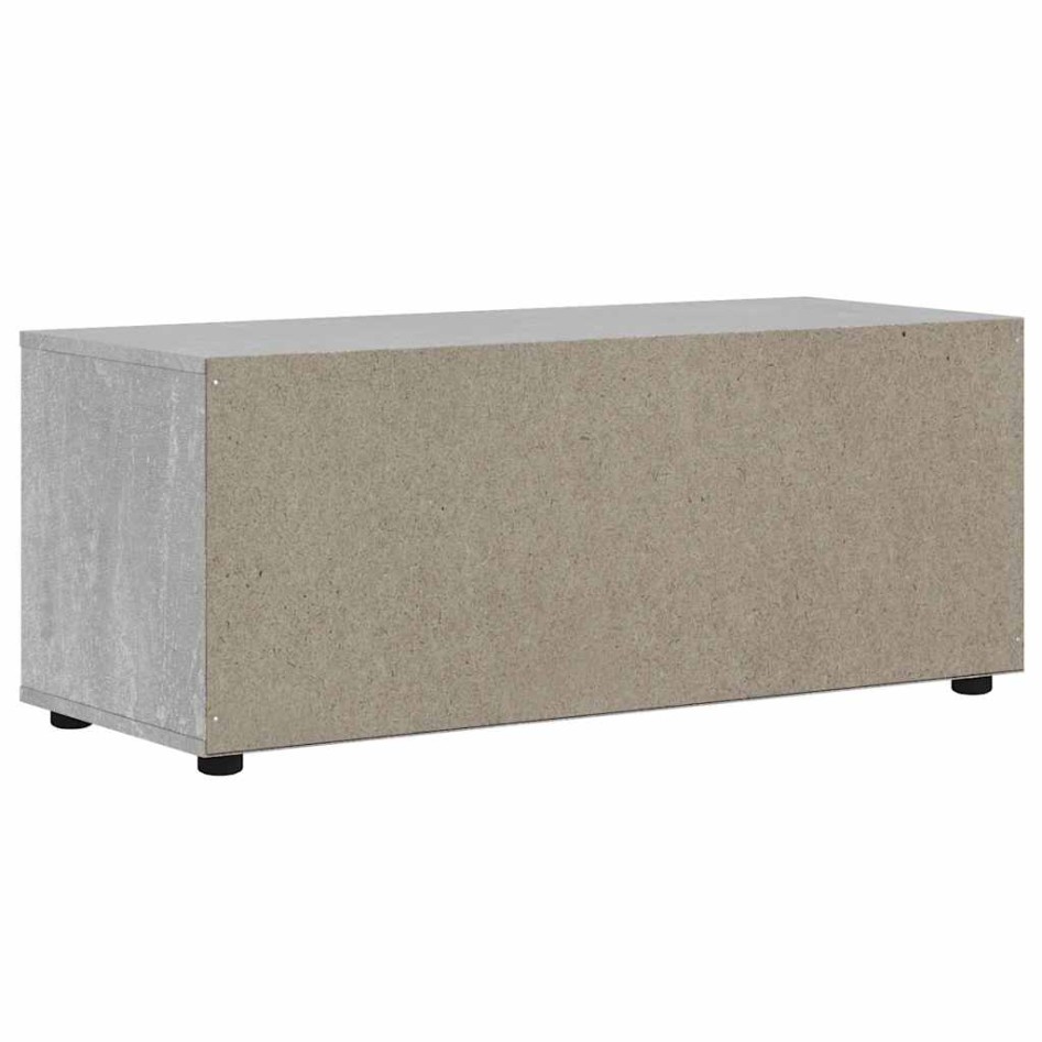 Mueble TV VISNES gris hormigón 100x40x38 cm madera