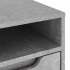 Mueble TV VISNES gris hormigón 100x40x38 cm madera
