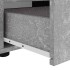 Mueble TV VISNES gris hormigón 100x40x38 cm madera