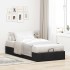 Estructura cama otomana sin colchón tela negro 90x200