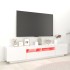Mueble para TV con luces LED blanco brillante 200x35x40