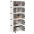 Caja de almacenaje apilable con ruedas 5niveles 75L