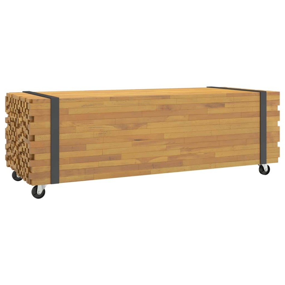Mesa de centro madera maciza de teca 110x45x35
