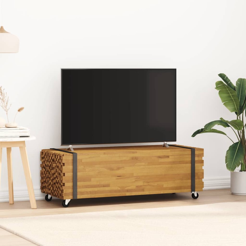 Mesa de centro madera maciza de teca 110x45x35