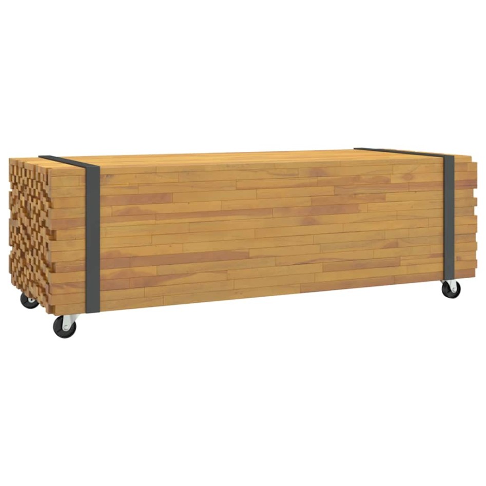 Mesa de centro madera maciza de teca 110x45x35