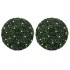 Bolas de boj artificial con luces LED 2 unidades 52