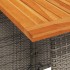 Set comedor de jardín 5 piezas con cojines ratán sintético