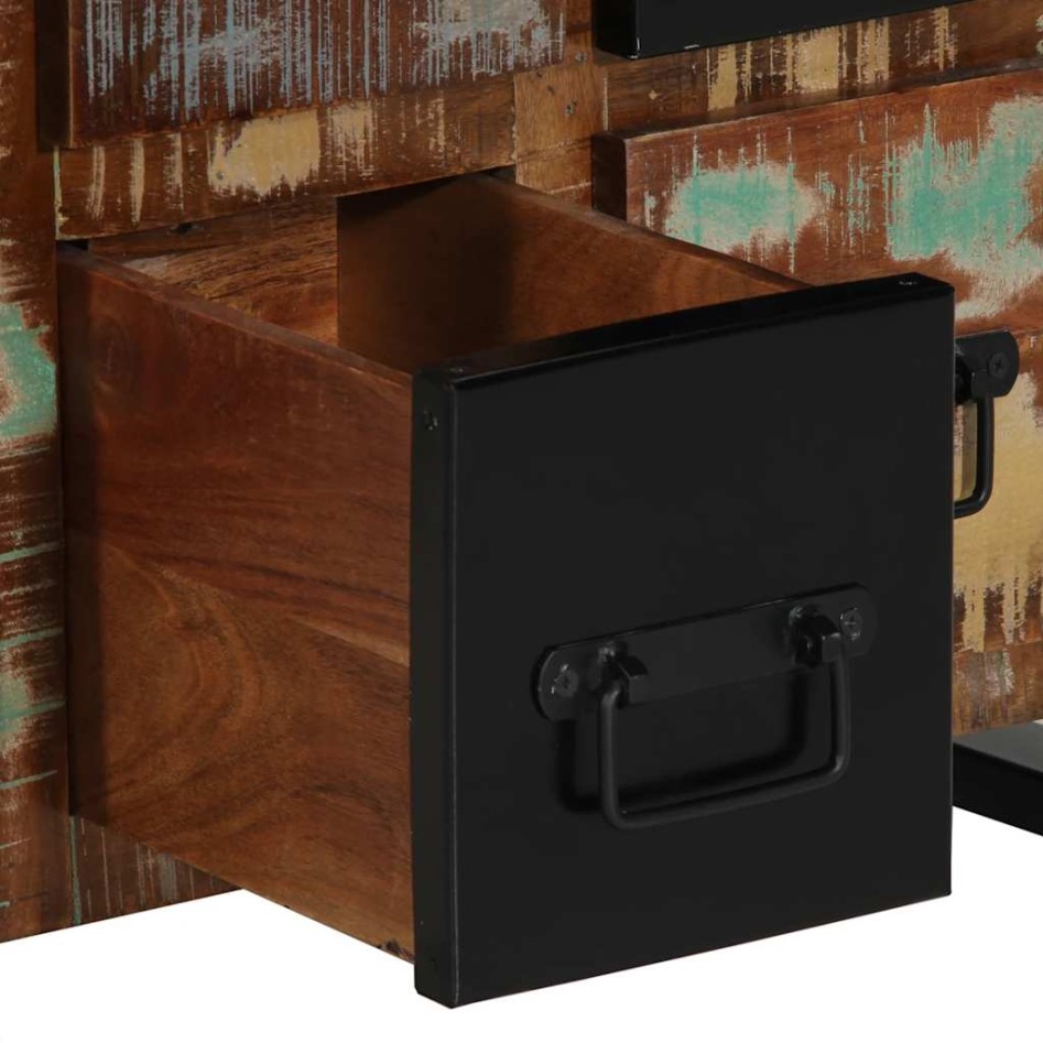 Aparador de madera maciza reciclada 50x35x70