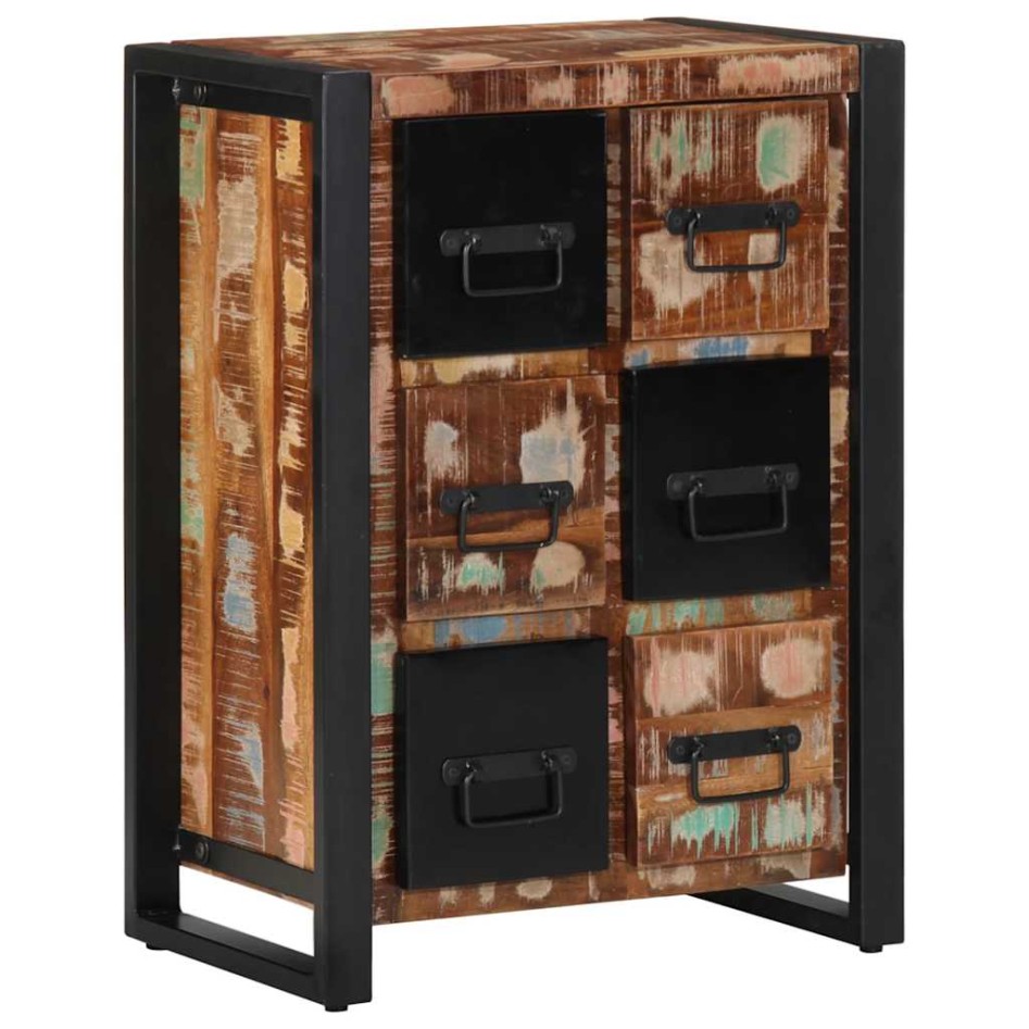 Aparador de madera maciza reciclada 50x35x70