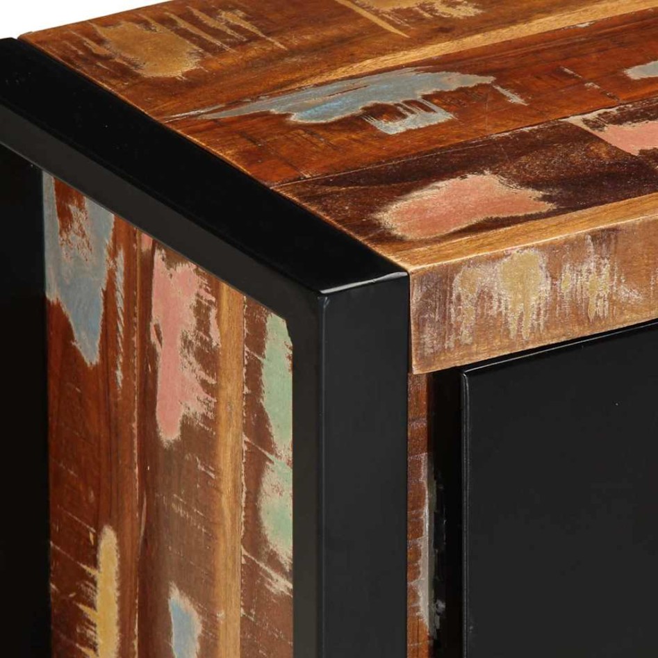 Mueble de TV madera maciza reciclada 100x30x40