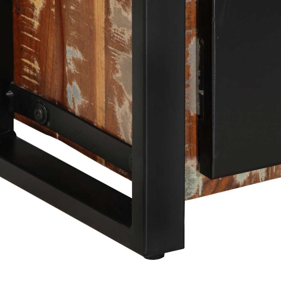 Mueble de TV madera maciza reciclada 100x30x40