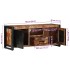 Mueble de TV madera maciza reciclada 100x30x40