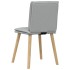 Sillas de comedor giratorias 2 unidades tela gris