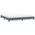 Estructura de cama sin colchón terciopelo gris oscuro