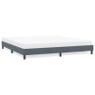 Estructura de cama sin colchón terciopelo gris oscuro 180x220cm