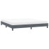Estructura de cama sin colchón terciopelo gris oscuro