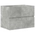 Set muebles de baño 2 piezas madera contrachapada gris