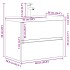 Set muebles de baño 2 piezas madera contrachapada gris