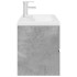 Set muebles de baño 2 piezas madera contrachapada gris