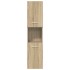 Juego de muebles de baño 5 pzas madera ingeniería roble