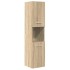 Juego de muebles de baño 5 pzas madera ingeniería roble