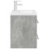 Set muebles de baño 2 piezas madera contrachapada gris
