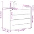 Set muebles de baño 2 piezas madera contrachapada gris