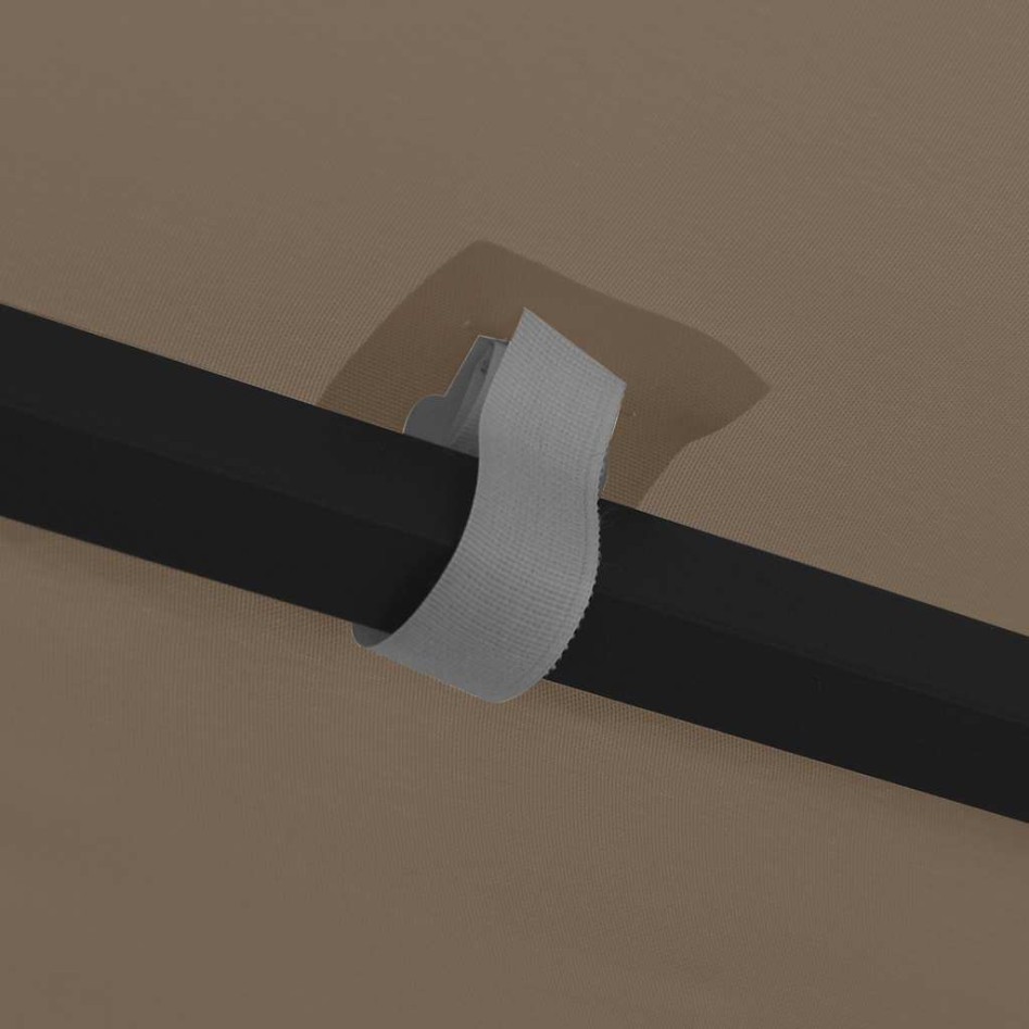 Carpa cenador de jardín con tira de luces LED 3x3 m