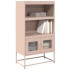 Aparador de acero rosa 68x39x123
