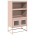Aparador de acero rosa 68x39x123
