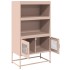 Aparador de acero rosa 68x39x123
