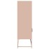 Aparador de acero rosa 68x39x123