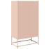 Aparador de acero rosa 68x39x123