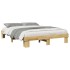 Estructura de cama sin colchón 140x200 cm madera maciza