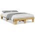 Estructura de cama sin colchón 120x190 cm madera maciza