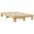 Estructura de cama sin colchón 120x190 cm madera maciza