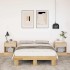 Estructura de cama sin colchón 120x190 cm madera maciza